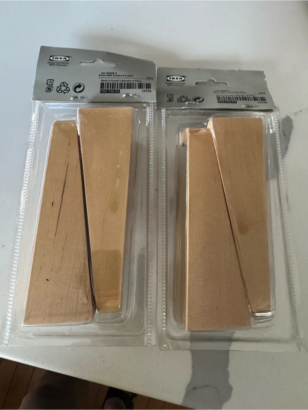 Set of 2 new vintage 90’s Deci IKEA curtain rod holders